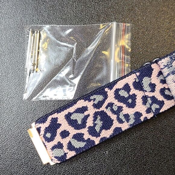 Fitbit Watch Band - Blue, Pink and Gray Leopard Design - Picture 3 of 4